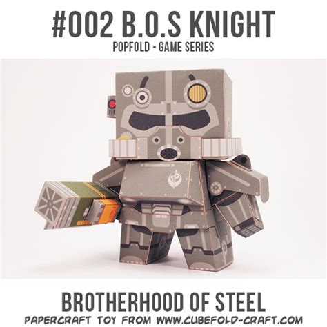 Ninjatoes Papercraft Weblog Fallout Brotherhood Of Steel Knight