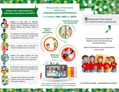 Para poder prevenir el maltrato entre compañeros y compañeras en la escuela. Tripticofinal071216 1 | Material educativo, Docentes ...