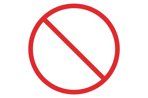 Forbidden Sign Prohibited Symbol Round Graphic By Microvectorone