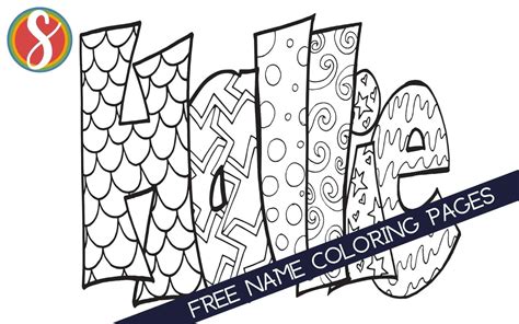 Free Name Coloring Pages — Stevie Doodles Coloring Library