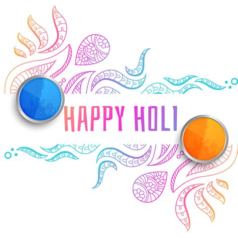 Decorative Happy Holi Festival Greeting Background Download Free