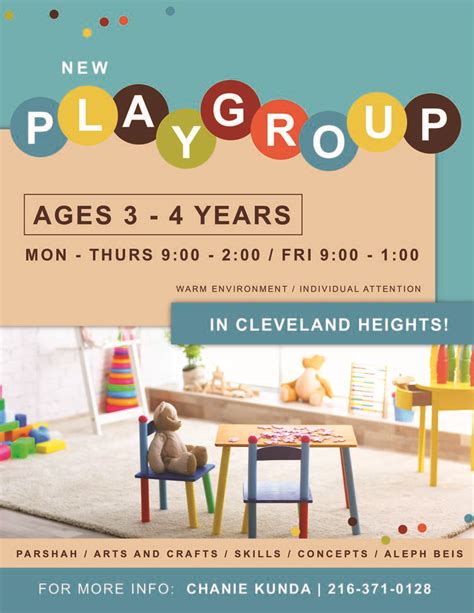 New Playgroup In Cleveland Heights Ages 3 To 4 Years