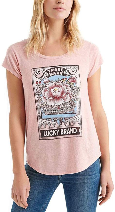Lucky Brand Womens Graphic Tee At Amazon Womens Clothing Store