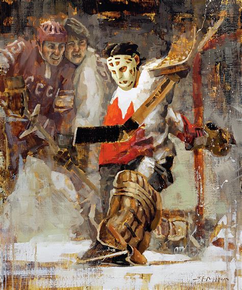 Esposito signed with the chicago black hawks as a teenager and was assigned to the sarnia legionnaires jr. Summit Series Team Canada Hockey Tony Esposito Painting by ...