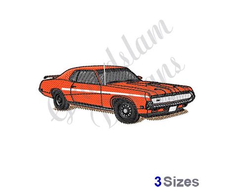 69 Cougar Machine Embroidery Design Etsy
