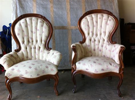 Antique French Victorian Round Back His And Hers Chairs Collectors Weekly