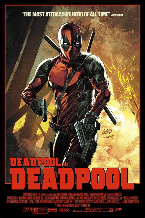 All 16 of the movie posters that deadpool photobombed are properties of 21st century fox, which logan features a regular deadpool costume with a child's hand holding on to the comically massive. INSIDE THE ROCK POSTER FRAME BLOG: Rob Liefield Deadpool ...