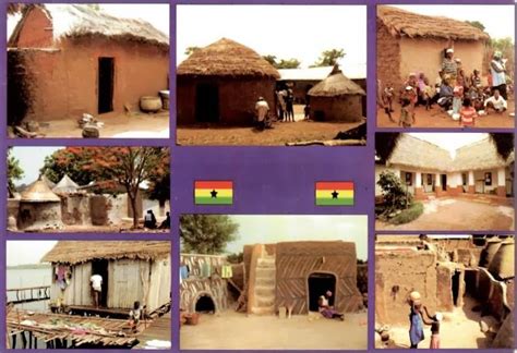 Postcards Of Unesco World Heritage Sites Gh Asante Traditional Buildings