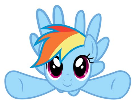 Rainbow Dash Flying Front Veiew By Skythepony123 On Deviantart