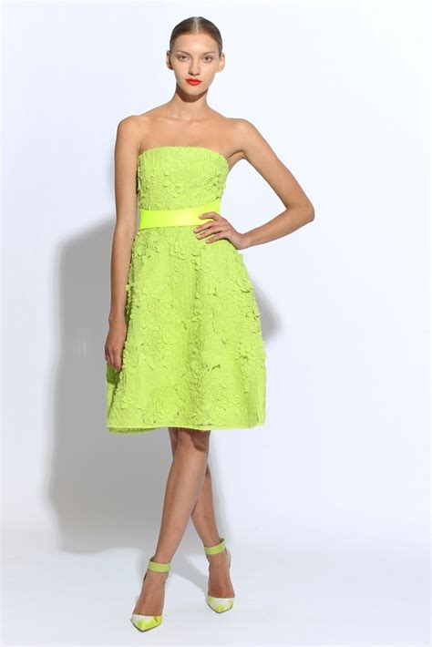 Lime Green Bridesmaid Dress From Monique Lhuillier