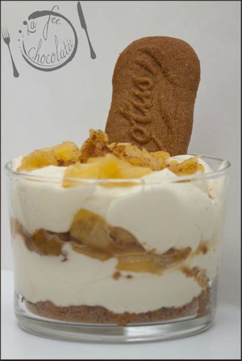 Verrines pommes - mascarpone -spéculoos