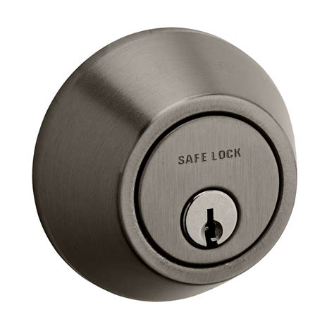 Deadbolt Keyed Entry In Antique Nickel Your Home And Business Security