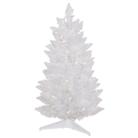 Vickerman Pre Lit 25 Sparkle White Pencil Pine Artificial Christmas