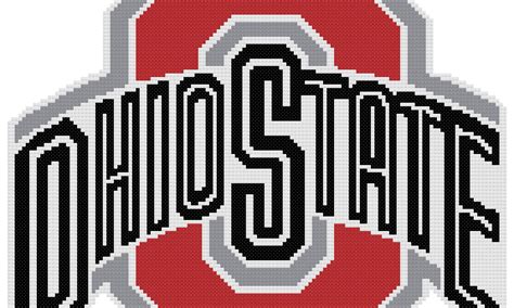 Ohio State Buckeyes Logo Counted Cross Stitch Pattern The Cross