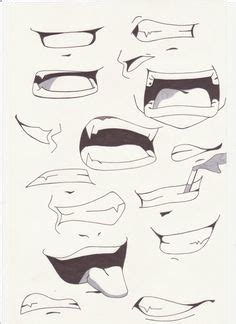1000+ images about manga mouth references on Pinterest ... How to draw short hair for female anime and manga characters.