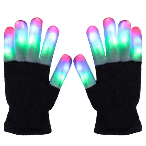 Led Gloves Finger Light Gloves Colorful 6 Modes For Dance Party