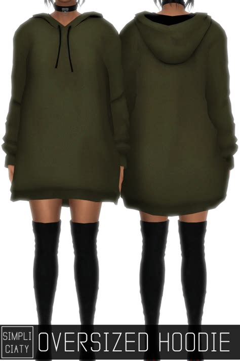 Oversized Hoodie For The Sims 4 Spring4sims Sims 4 Sims 4 Mods