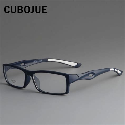Cubojue Sports Glasses Frame Men Tr90 Eyeglasses Man Ultra Light Prescription Spectacles For