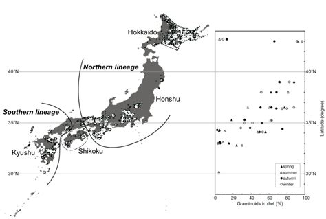 Geographical Distribution Of The Sika Deer In Japan Along With Its