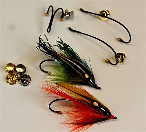 Fly Fishing Tie And Brooch Pins