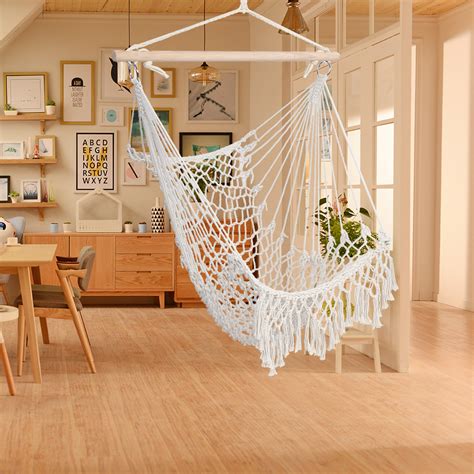 4.8 out of 5 stars with 9 ratings. Hammock Chair Swing Hanging Rope Seat Net Chair Tree Outdoor Porch Patio Indoor - Walmart.com ...