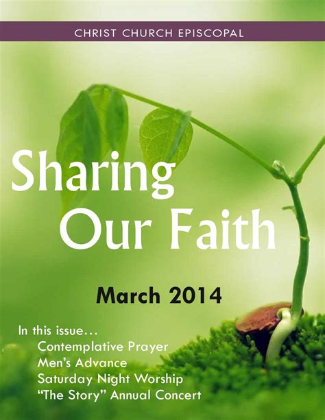 Sharing Our Faith March 2014 By Christchurchrva Issuu