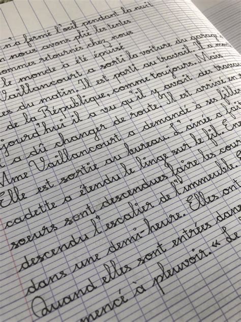 Practicing French Cursive While Practicing The French Language Séyès
