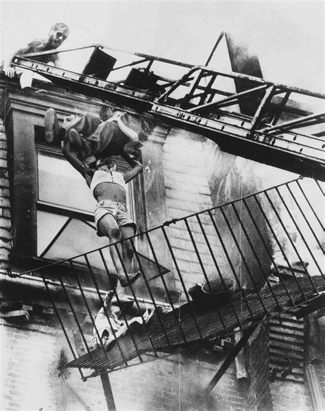 Fire Escape Collapse A Mother And Her Daughter Falling From A Fire