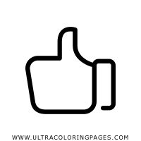 Dibujo De Pulgares Hacia Arriba Para Colorear Ultra Coloring Pages