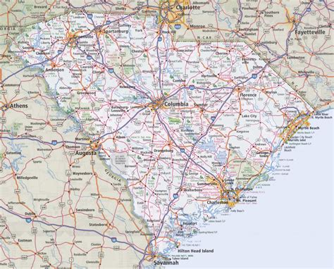 Road Map Of North And South Carolina Living Room Design 2020