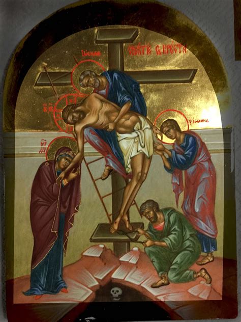 Снятие с Креста 17х25 Религиозные картины Картины Изобразительное