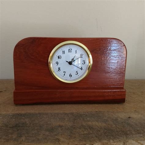 Custom Wood Desk Clock Etsy