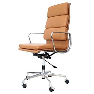 We need a comfortable lounge chair for our den and we are considering the herman miller eames chair. Charles Eames EA219 soft Pad Office Chair in Tan Leather ...