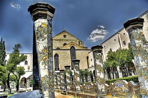Two members of european cinema royalty, catherine deneuve and marcello mastroianni, named their now grown daughter chiara. Majolica Columns of Santa Chiara | Naples italy, Campania ...