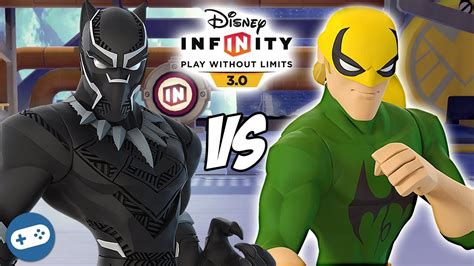 Black Panther Vs Iron Fist Disney Infinity Marvel Battlegrounds Versus