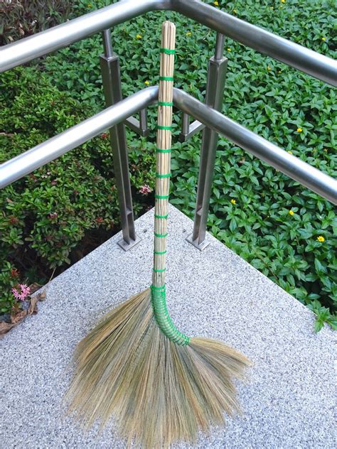 Handmade Asian Broom Thick Natural Thai Grass Broom For Etsy