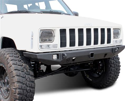 Jcr Offroad Crusader Front Bumper With 2 Receiver Hitch For 84 01 Jeep