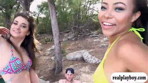 Two Horny Bitches Enjoyed Nasty Foursome In The Woods XXXBunker Com