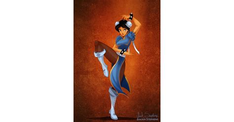 Jasmine As Chun Li Disney Characters In Halloween Costumes Popsugar
