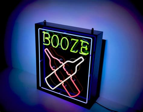 booze neon 70cm x 80cm kemp london bespoke neon signs prop hire large format printing