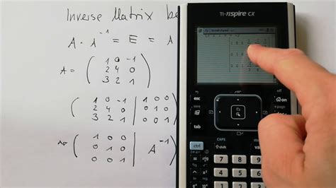 Nsolve gtr ti nspire cx. Inverse Matrix mit Taschenrechner TI Nspire Cx berechnen ...
