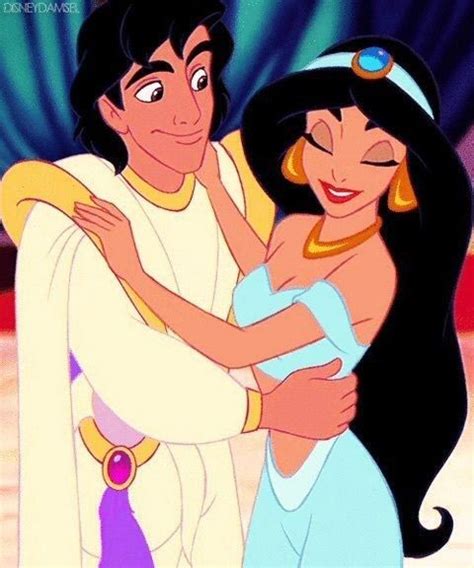 Jasmine E Aladdin Em Um Clima Romântico Disney Fofa Princesas Disney Casais Disney