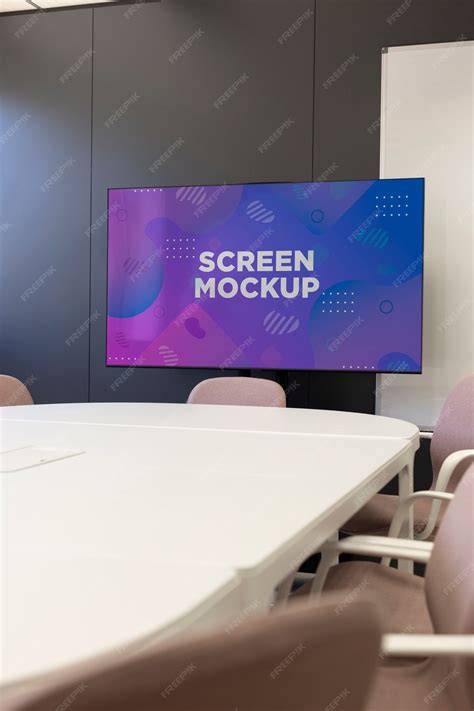 Premium Psd Conference Room Mockup Design