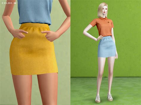 The Sims Resource Chloem Short Skirt