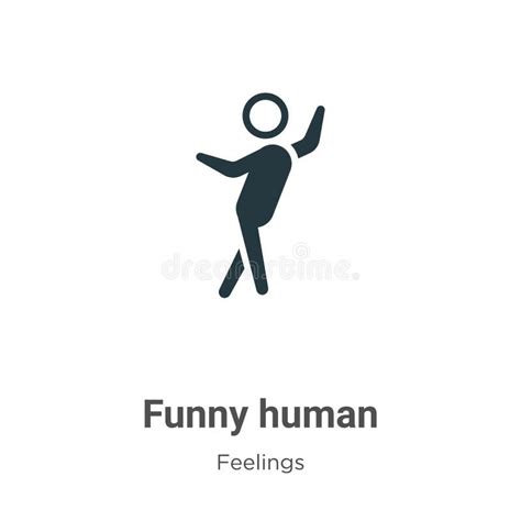 Funny Human Vector Icon On White Background Flat Vector Funny Human