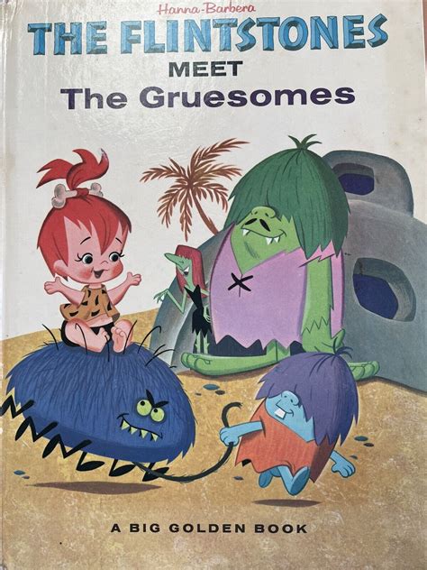 The Flintstones Meet The Gruesomes ~ 1965 Vintage 1st Ed Big Golden