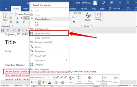 Simpel Cara Membuat Link Atau Hyperlink Di Word Technovandia