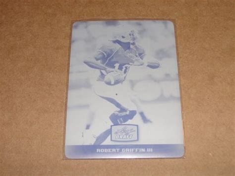 2012 Leaf Draft Robert Griffin Iii Rgiii 11 Black Printing Plate Baylor Bears Ebay