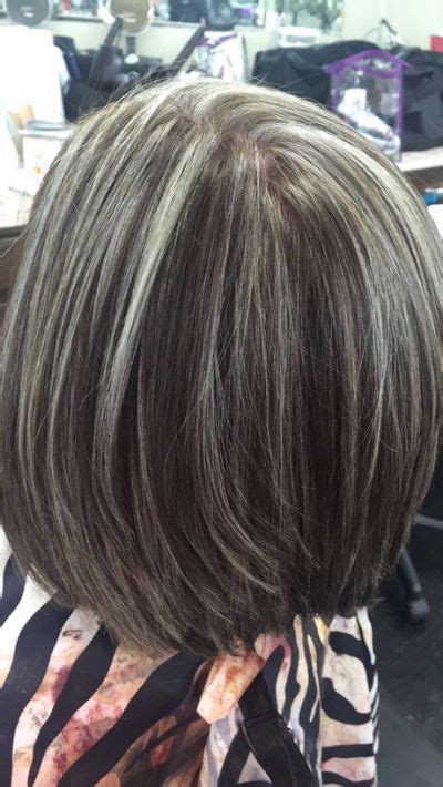 Blending In Greys In Brown Hair Yahoo Search Results Blending Gray Hair Gray Hair
