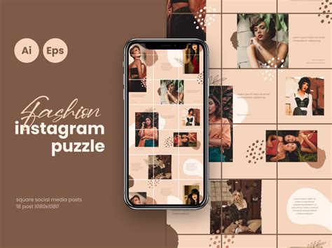 Instagram Puzzle Feed Template By Shakilazuleka ~ Epicpxls